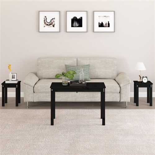 Vidaxl Noir Tables Gigognes - Image 2