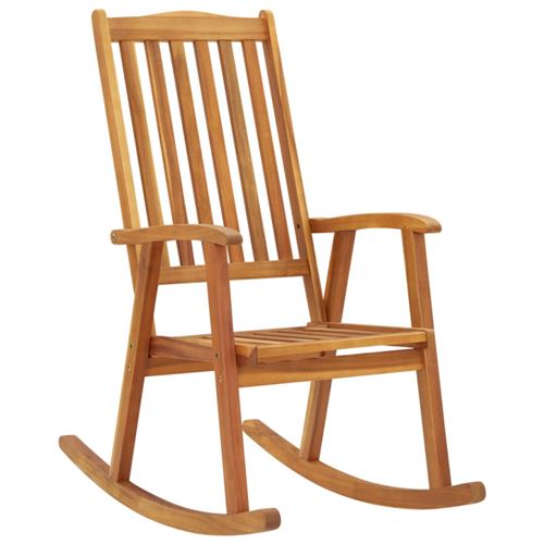 VIDAXL - Fauteuil à bascule - Bois d'acacia - Vintage - Image 2