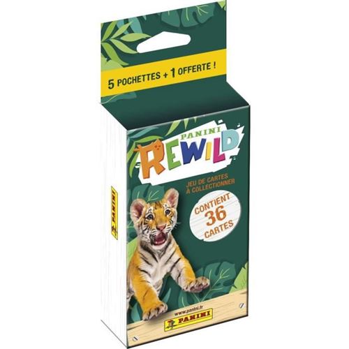 Panini Rewild Trading Cards - Blister De 5 Pochettes + 1 Offerte