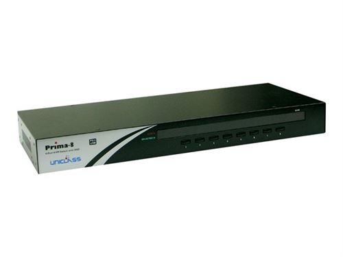 Uniclass Prima 8 - Commutateur KVM - 8 x KVM port(s) - 1 utilisateur local - Montable sur rack