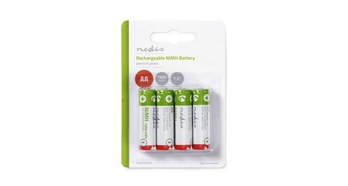 Pile rechargeable ni-mh aa 1. 2 v 1 300 mah 4 pièces blister