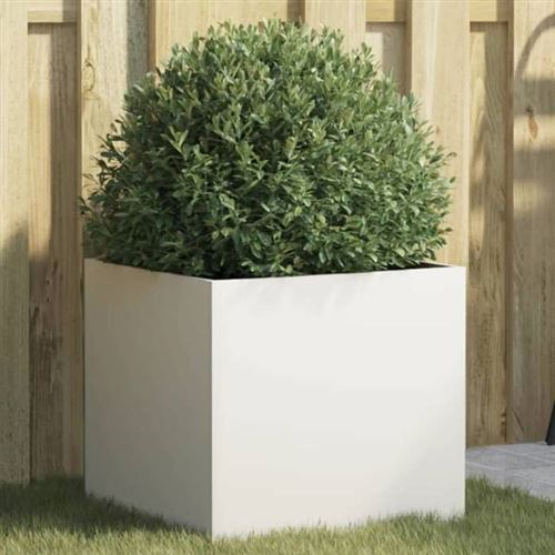 Vidaxl Blanc Bac À Fleurs - Image 3