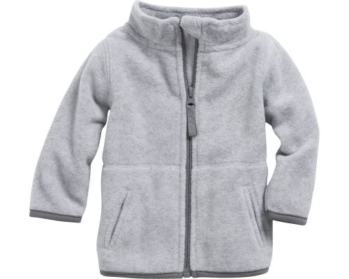 Schnizler veste bébé avec fermeture éclair en polaire gris junior