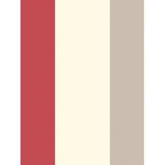 Rayure Papier peint rouge, crème et gris - Décors et ...