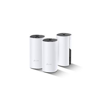 TP-Link Deco P9 - Système Wi-Fi (3 routeurs) - jusqu'à 6000 pieds carrés - GigE - Wi-Fi 5 - Bluetooth - Bi-bande