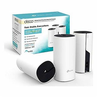 TP-Link Deco P9 - Système Wi-Fi (3 routeurs) - jusqu'à 6000 pieds carrés - GigE - Wi-Fi 5 - Bluetooth - Bi-bande