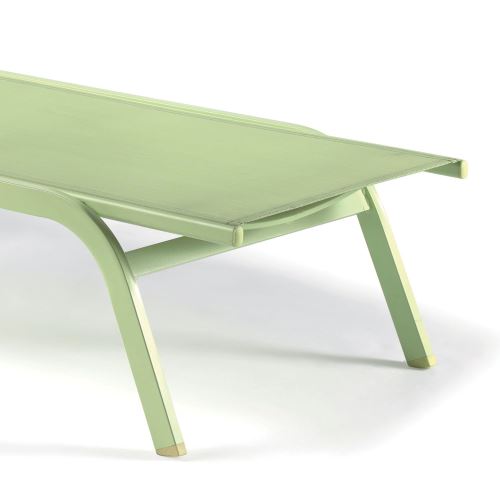 Bain De Soleil Aluminium Et Textilene Vert Anis Perth Mobilier De Jardin Achat Prix Fnac