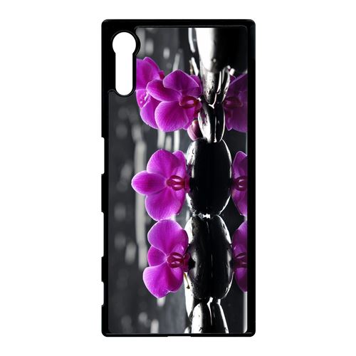Coque Sony Xperia Xz Orchide Violette Fond Gris