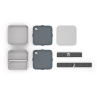 Boîte à bento Mon Bento Square Gris Coton