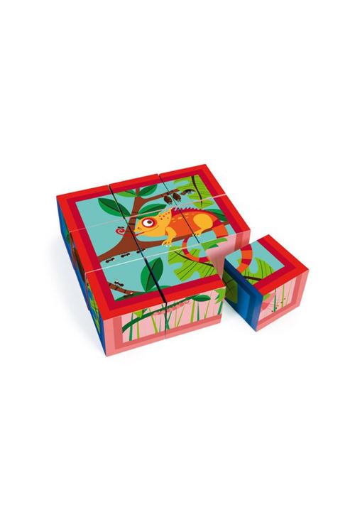 puzzle 9 cubes jungle