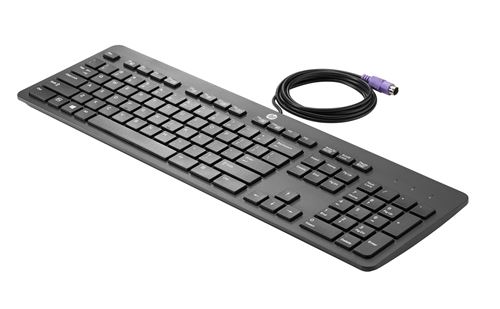 hp inc. hp ps/2 business slim keyboard (de) noir