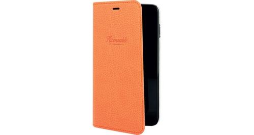 Etui folio façonnable orange pour iphone 6 plus/6s plus/7 plus/8 plus