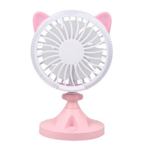 Mini Portable Simple Vent Puissant Mute de Charge de Bureau Ventilateur USB Portable Rose Pl885