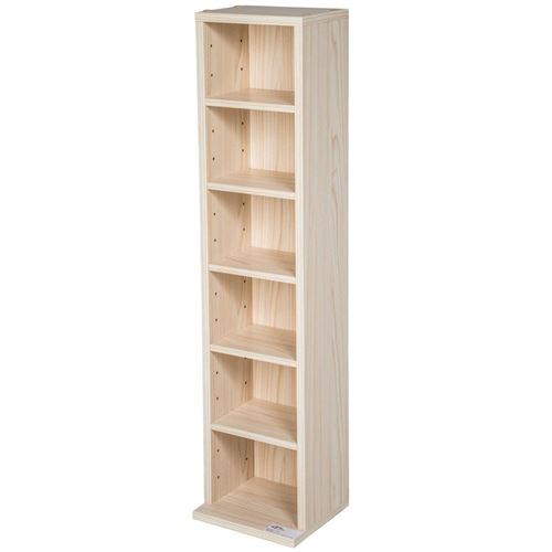 Armoire étagère rangement CD / DVD meuble de rangement pour 100 CDs bois