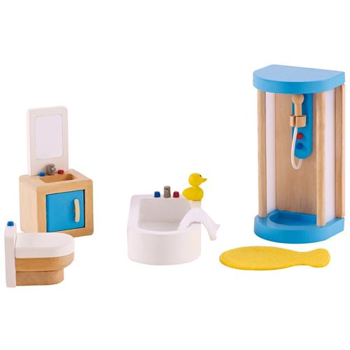 Jeu d'imitation enfant jeux jouets Salle de bains pour maison de poupée