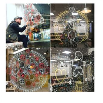 marqueur craie jaune pointe 8,0 mm - Coloris : Jaune - PWE8K J FLUO