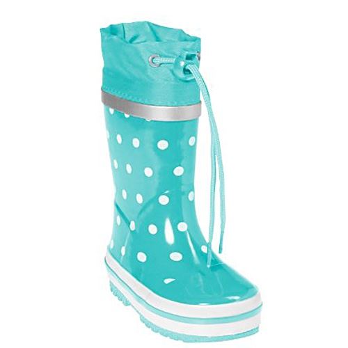 Playshoes bottes de pluie à pois turquoise