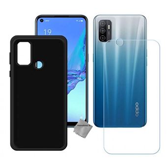 Housse etui coque pochette silicone gel fine pour Oppo A53 / A53s + verre trempe - NOIR - htdmobiles - 1