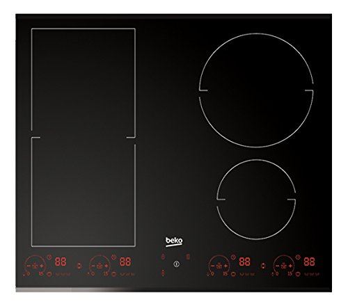 Beko 7757188637 Plaque (encastrable électrique/)/4 plaques de cuisson/51 cm/témoin indicateur de chaleur résiduelle