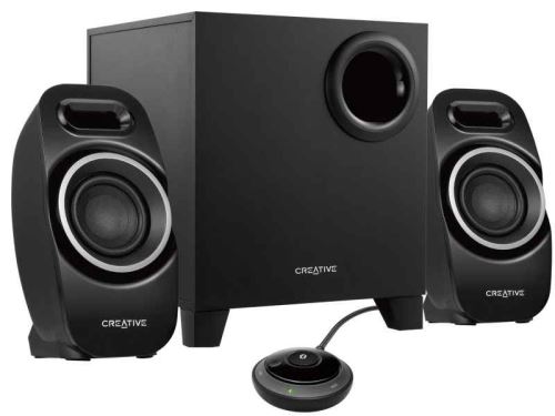 Creative T3250 Wireless - Luidsprekersysteem - voor PC - 2.1-kanaal - draadloos - Bluetooth