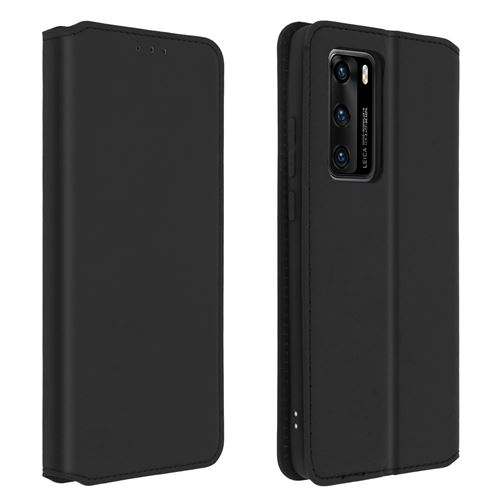 Avizar Étui pour Huawei P40 Portefeuille Fonction Support Noir