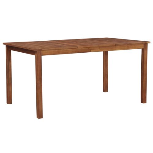 Table de jardin 150x90x74 cm Bois d'acacia massif Marron