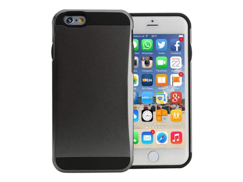 ArktisPRO - Coque de protection pour téléphone portable - robuste - polyuréthanne thermoplastique (TPU) - noir, graphite