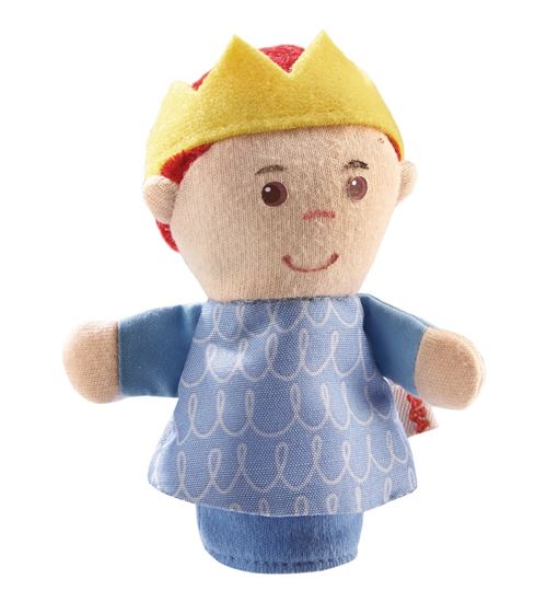 Haba doigt marionnette Prince 10 cm bleu