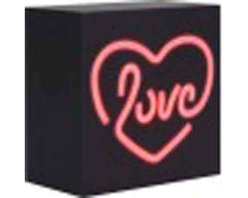 Enceinte Bluetooth® avec chargeur sans fil - Modèle Néon S Love Noir ColorLight