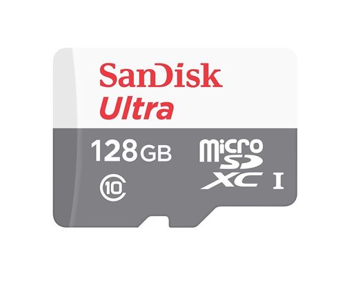 SanDisk Ultra - Carte mémoire flash - 128 Go - A1 / UHS Class 1 / Class10 - microSDXC UHS-I