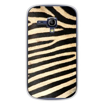 Coque en silicone imprimée compatible Samsung Galaxy S3 Mini Zèbre - 1