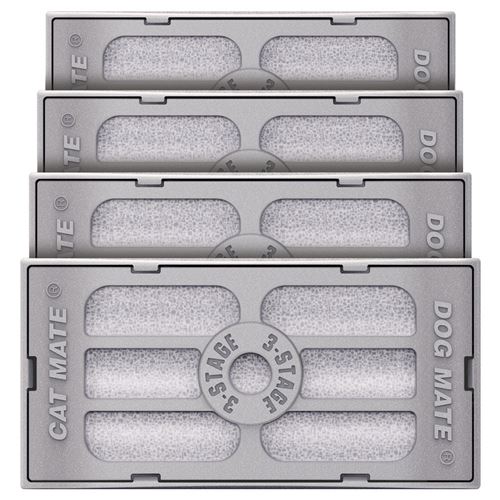 Cartouches filtrantes pour Fontaine CAT MATE, cartouches à 3 étapes: (4 pièces). - pet-mate - KE-80894-386