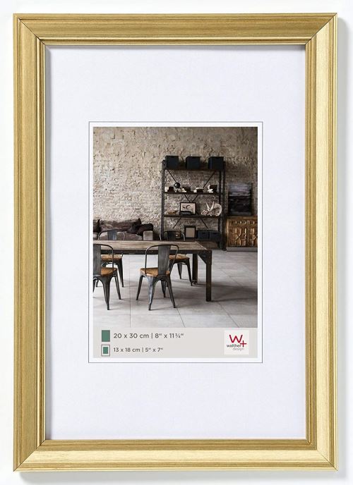 Walther Ja520g Cadre En Design Lounge, 15 X 20 Cm, D'or