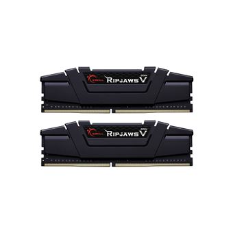 G.Skill Ripjaws V - DDR4 - kit - 32 Go: 2 x 16 Go - DIMM 288 broches - 3600 MT/s / PC4-28800 - CL18 - 1.35 V - mémoire sans tampon - non ECC - noir classique - 1