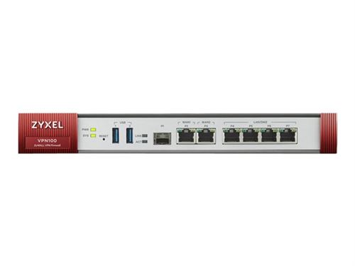 Zyxel ZYWALL Pare-feu VPN 2 Gbps, recommandé pour jusqu'à 100 utilisateurs [VPN100]