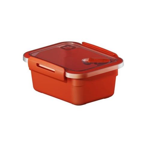 SUNDIS Boîte de conservation pour micro-onde avec valve Memory 1282001 0,6 L 15x12x6,8 cm rouge