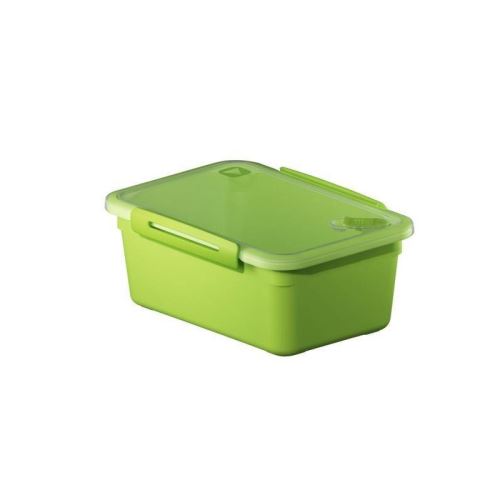 SUNDIS Boîte de conservation pour micro-onde avec valve Memory 1288001 2L 23x16x9,5 cm vert