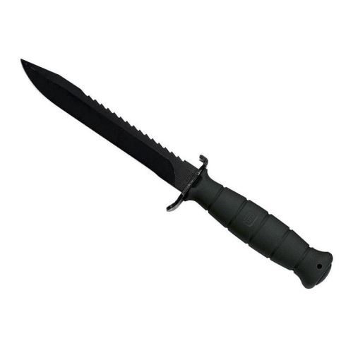 glock - 1005179 - poignard de combat glock noir 16,5cm avec scie + etui