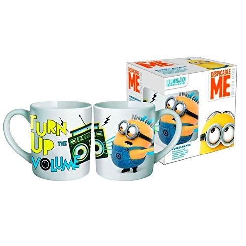 Beta service ev21489 minions turn up the volume 330 ml mug à café, plastique, multicolore, 15 x 25 x 12 cm