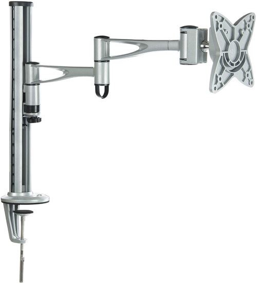 TooQ DB1023TN-S - Support de Table pour moniteurs LED (13-27), 15kg, Argent