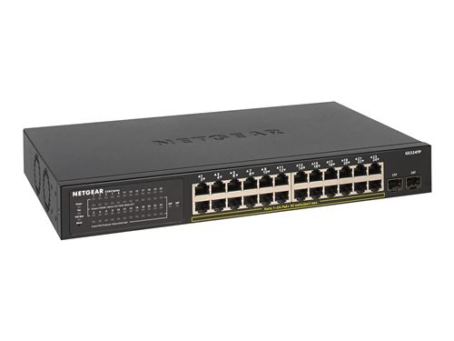 Netgear GS324TP Managed Gigabit Ethernet (10/100/1000) Black Power over Ethernet (PoE)