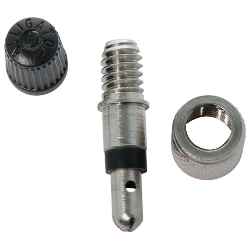 Dresco robinets à bille acier noir/argent 4 pièces