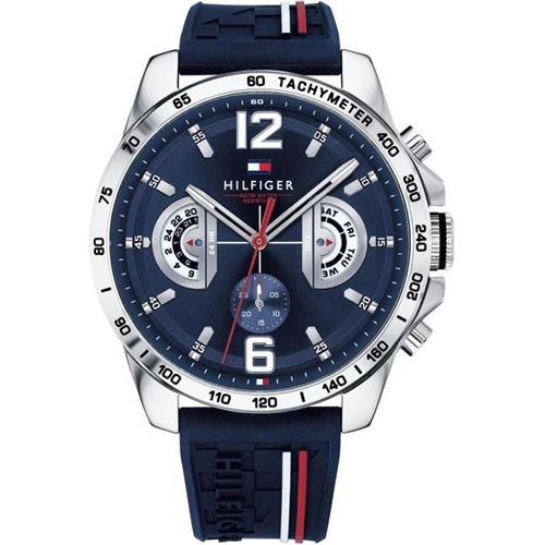Montre - Tommy Hilfiger - 1791476 - Quartz - Caoutchouc Bleu - 46 mm