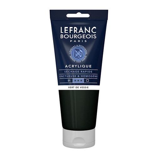 Lefranc Bourgeois - Peinture - peinture acrylique - vert sève - transparent - satin - fine - 200 ml