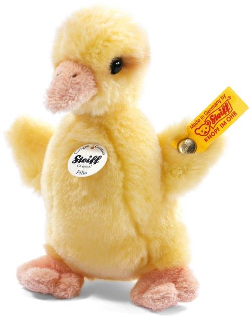 STEIFF Caneton Pilla jaune 14 cm