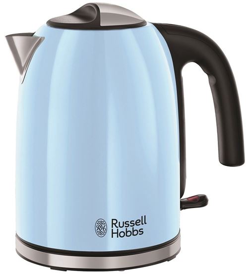 Russell Hobbs 20417-70 - Bouilloire Colours Plus 1,7 L - Zones Debullition Rapide - 2400 W - Bleu Ciel
