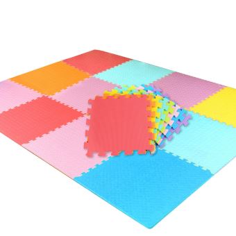 Tectake tapis puzzle tapis de jeux 86 pièces en mousse - La Poste
