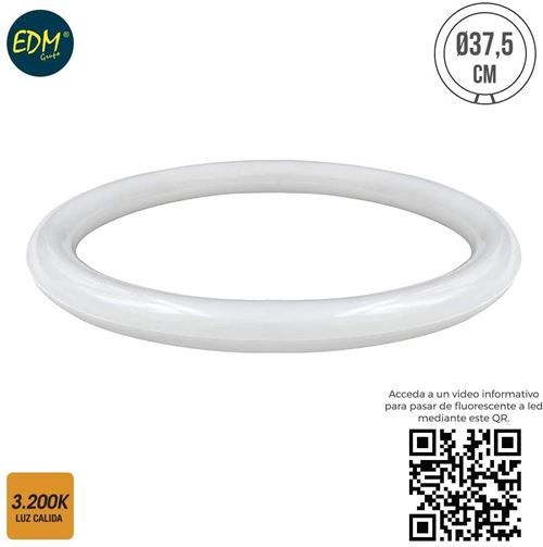 Tube fluorescent circulaire LED 20 W 1 700 lumens 3 200 K (EQUIVAL. 40 W) EDM
