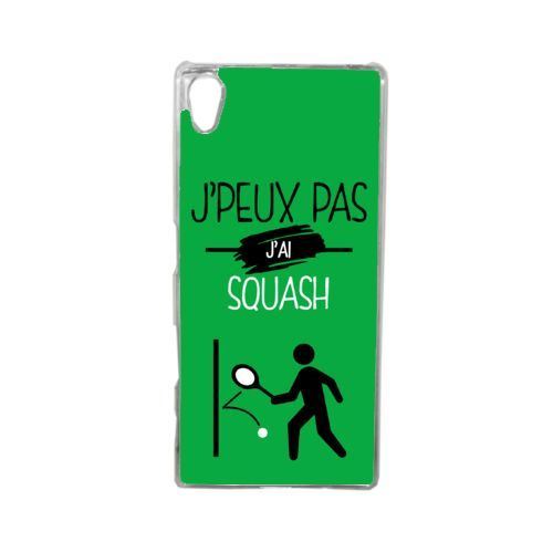 Coque j peux pas j ai squash 11 compatible sony xperia z5 transparent
