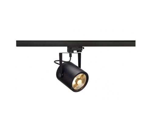 Euro spot es111, rond, noir, gu10, max. 75w, sans rail